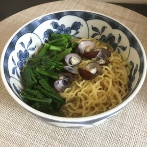 冷凍しじみなら、一人分でも簡単に！しじみラーメン♪